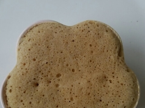 レンジで簡単！　コーヒー米粉蒸しパン